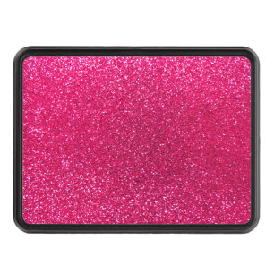 Rose pink glitter trailer hitch cover