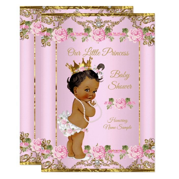 white gold and pink baby shower