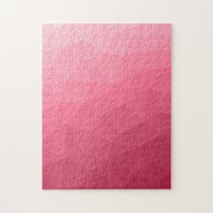 Rose pink gradient geometric mesh pattern jigsaw puzzle