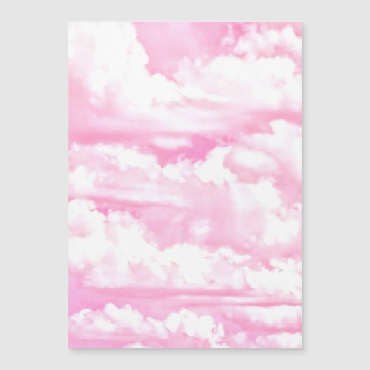 Rose Pink Happy Clouds Decor (Front)