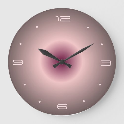 Rose Pink Illuminated Design Round Wall Clocks