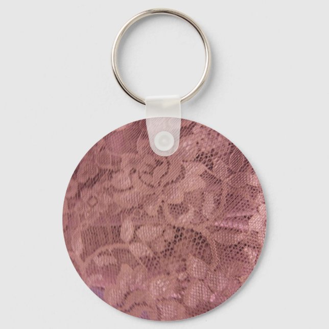 Rose Pink Lace Keychain (Front)
