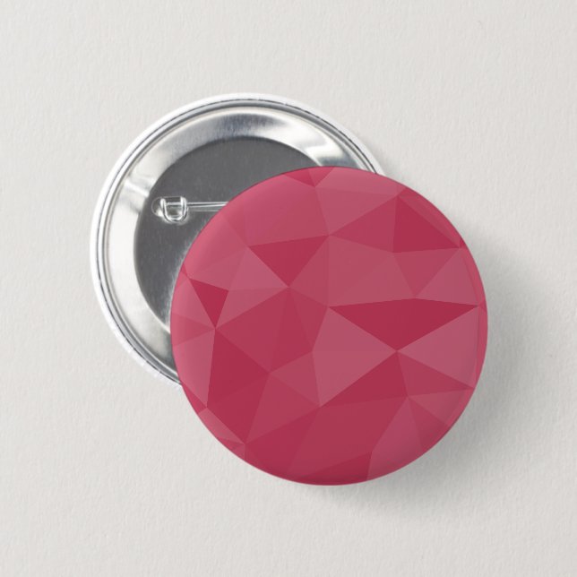 Rose pink light geometric mesh pattern button (Front & Back)