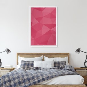 Rose pink light geometric mesh pattern framed art