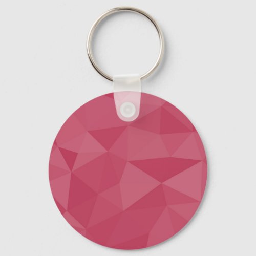 Rose pink light geometric mesh pattern keychain
