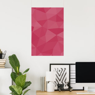 Rose pink light geometric mesh pattern poster