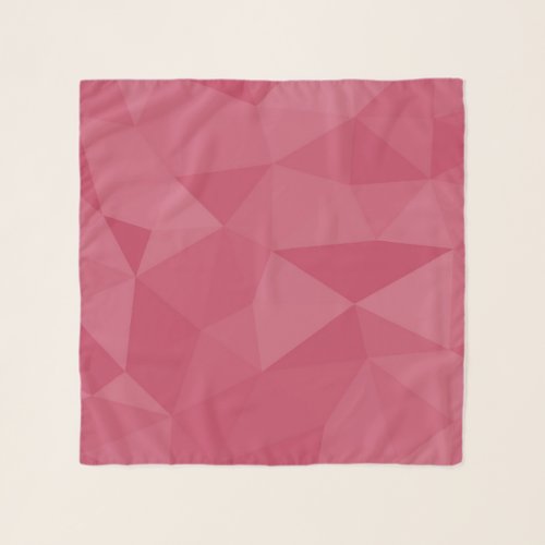 Rose pink light geometric mesh pattern scarf
