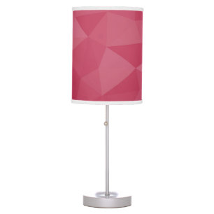 Rose pink light geometric mesh pattern table lamp
