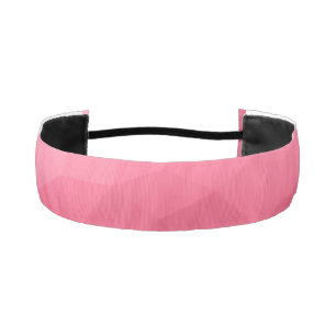 Rose pink light Gradient Geometric Mesh Pattern Athletic Headband