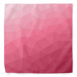 Rose pink light Gradient Geometric Mesh Pattern Bandana