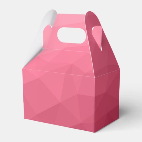 Rose pink light Gradient Geometric Mesh Pattern Favor Boxes