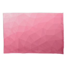 Rose pink light Gradient Geometric Mesh Pattern Pillow Case