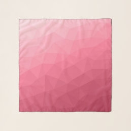 Rose pink light Gradient Geometric Mesh Pattern Scarf