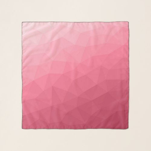 Rose pink light Gradient Geometric Mesh Pattern Scarf