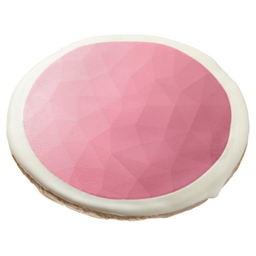 Rose pink light Gradient Geometric Mesh Pattern Sugar Cookie