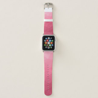 Rose pink magenta gradient geometric mesh pattern apple watch band
