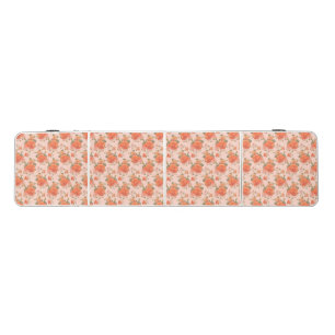 rose pink orange floral pattern wedding spring beer pong table