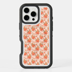 rose pink orange floral pattern wedding spring iPhone 16 pro max case