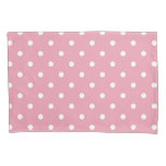 Rose Pink Polka Dot Pillowcase at Zazzle
