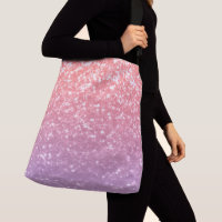 Rose pink purple lavender faux sparkles glitters