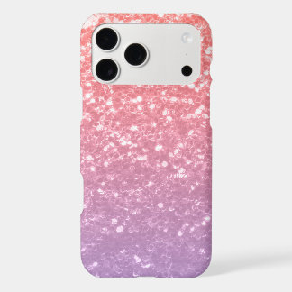 Rose pink purple lavender faux sparkles glitters iPhone 17 pro max case