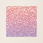 Rose pink purple lavender faux sparkles glitters scarf<br><div class="desc">Beautiful girly glamorous soft light ombre in rose pink purple lavender faux sparkles glitters. Photo of pink and purple sparkles glitter!</div>