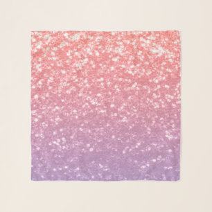 Rose pink purple lavender faux sparkles glitters scarf