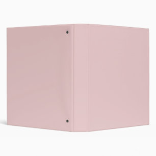 Rose Pink Solid Color 3 Ring Binder