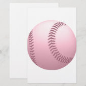 Rose Pinkish Colored Baseball (Front/Back)