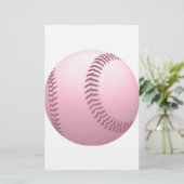 Rose Pinkish Colored Baseball (Standing Front)