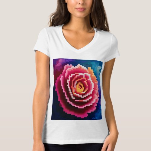 rose Pixels T_Shirt