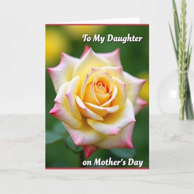 Rose Portrait Mothers Day Card (Front)