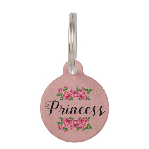 Rose Princess Pet ID Tag