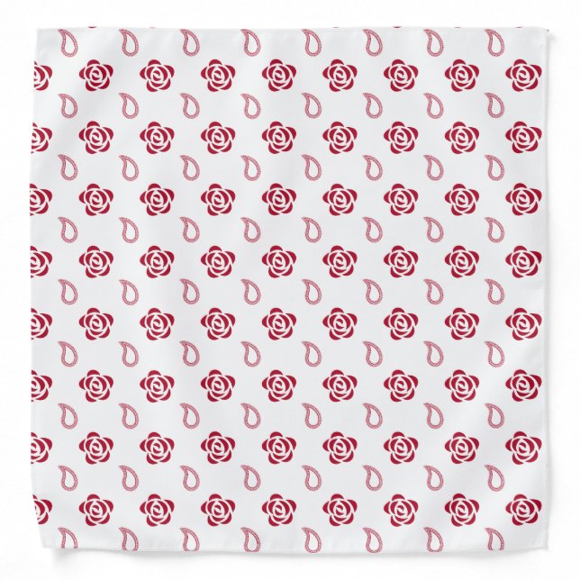 Rose Print Bandana (Front)