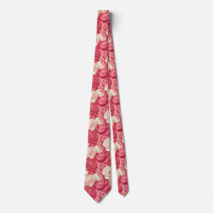 Rose Print Best Man Commencement Neck Tie