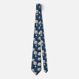 Rose Print Father Day Lakeside Wedding Neck Tie