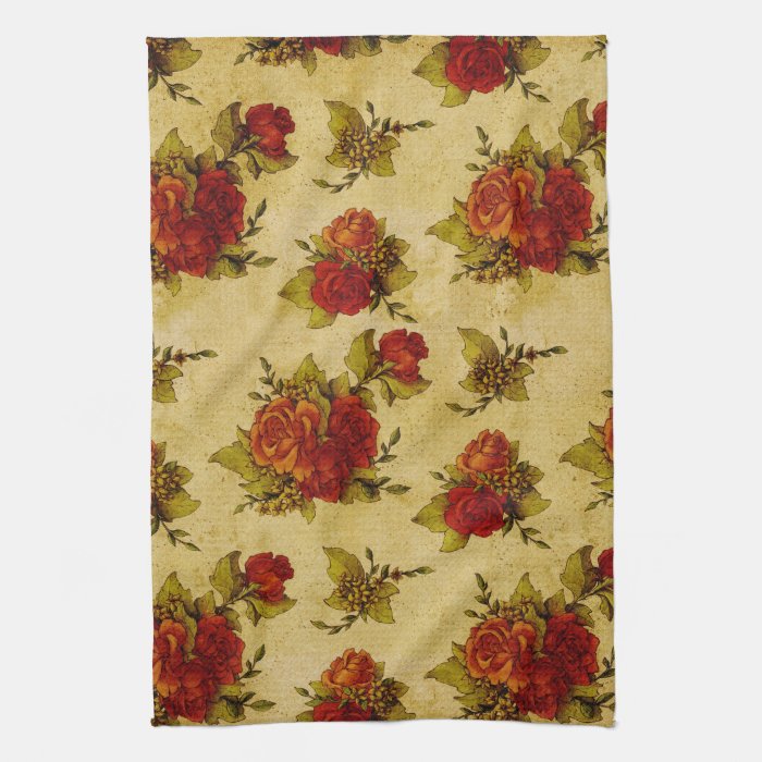 ROSE PRINT HAND TOWELS