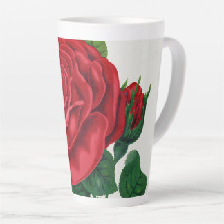 Rose Print Rochester Lithographing and Printing Co Latte Mug
