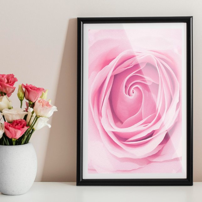 Rose Print, rose wall art, Pink flower printable P Poster (Creator Uploaded)