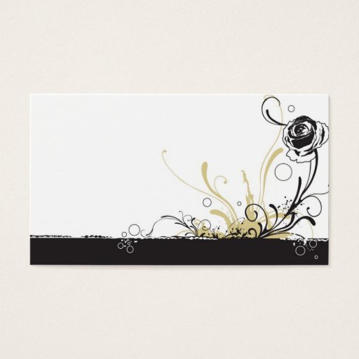 Customizable Rose Profile Card Business Cards