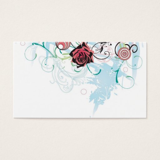 Customizable Rose Profile Card Business Card Templates