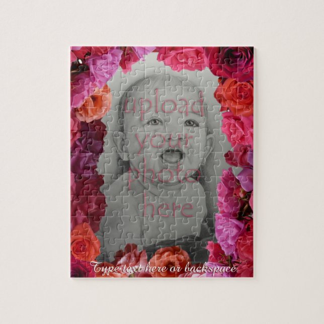 Rose Puzzle Personalized Photo Roses Puzzles (Vertical)