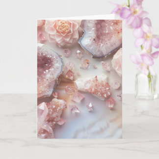 Rose Quartz Crystal | Love Stone Pink  Photo Card