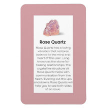 Rose Quartz Crystal Meaning Jewelry Display Sign