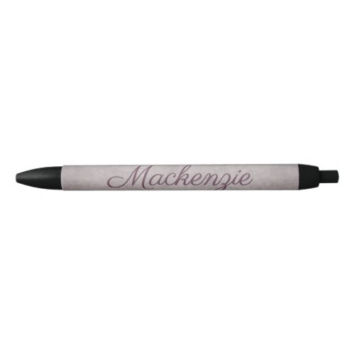 Rose_Quartz Desk  Name Chic Dusty Baby Pink Mauve Black Ink Pen