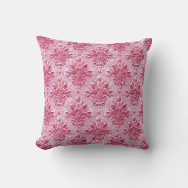Rose Quartz Enchantment Princesscore Throw Pillow (Front)