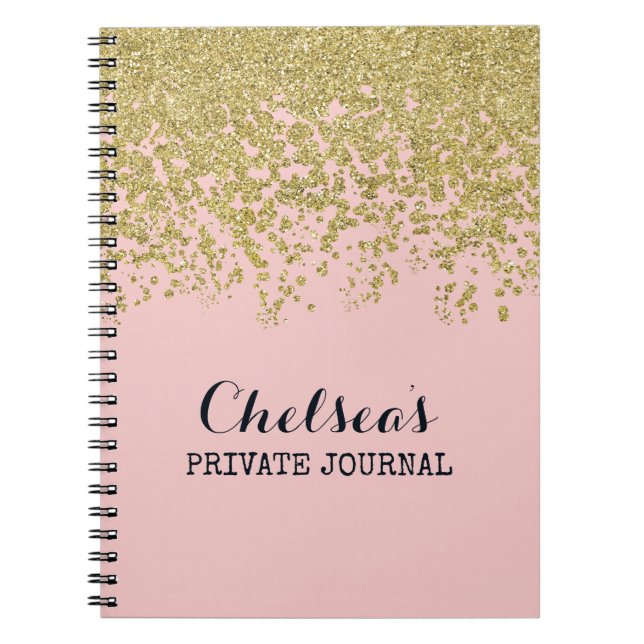 Rose Quartz Glam Chelsea Notes Notebook (Front)