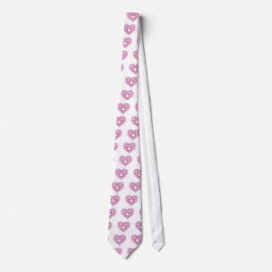 Rose Quartz Heart Gems Tie