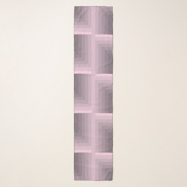 Rose Quartz Labyrinth Chiffon Scarf (Front)