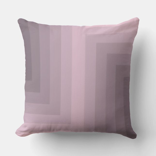 Rose Quartz Labyrinth Throw Pillow (Front)